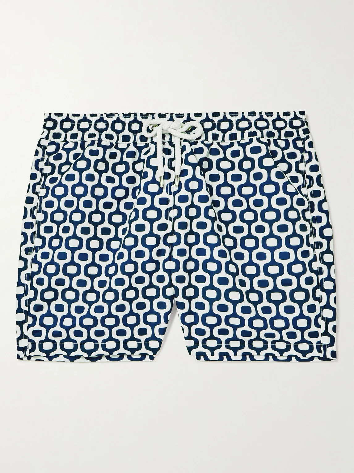 Slim-Fit Short-Length Printed Recycled Swimshorts - 1