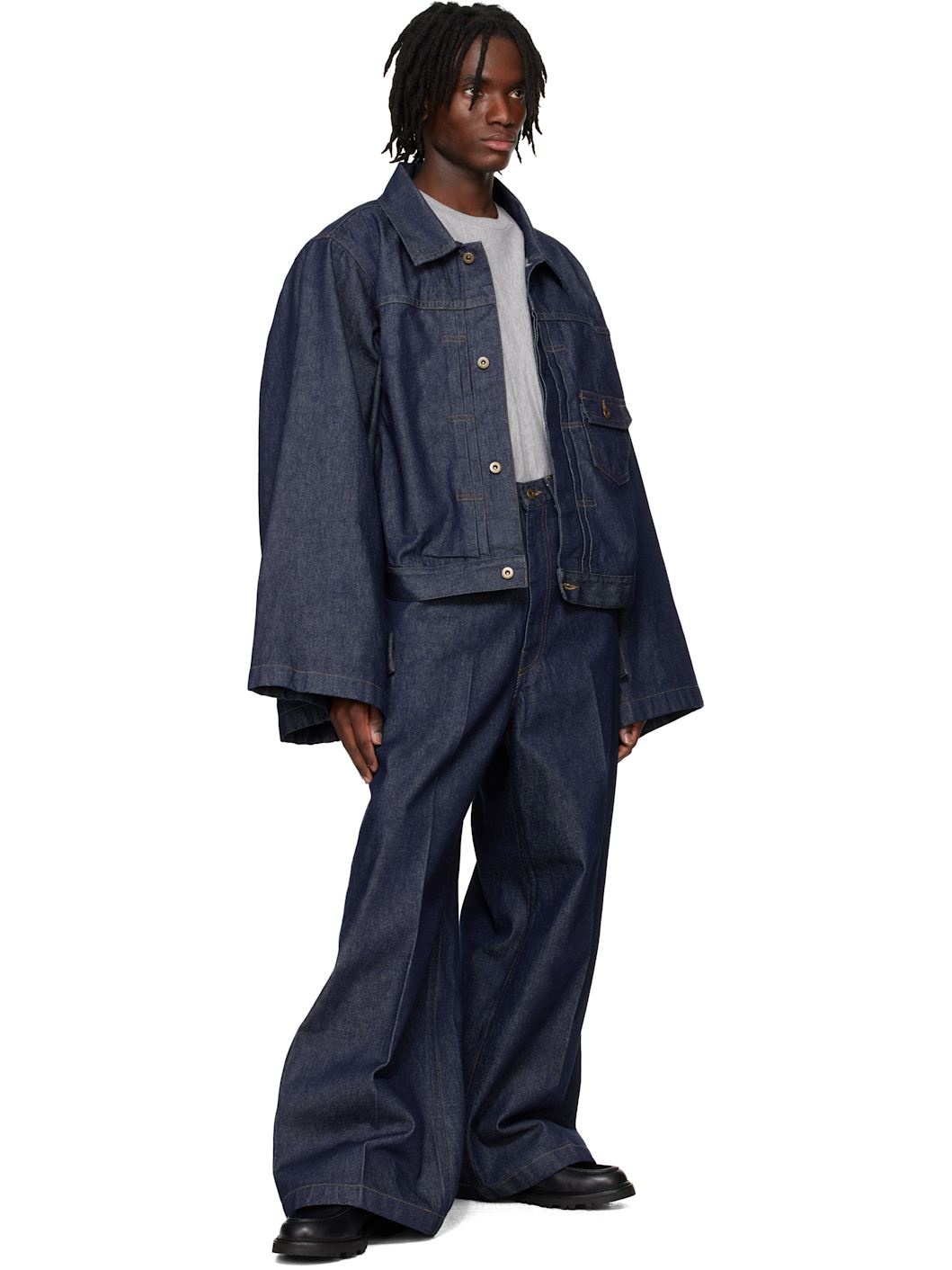 N-SLEEVE TRUCKER JACKET / INDIGO – RAINMAKER KYOTO