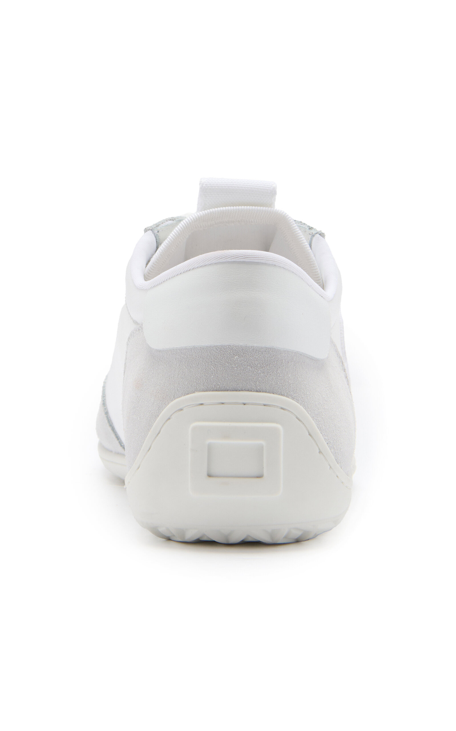 Viv Suede-Trimmed Canvas Sneakers white - 4
