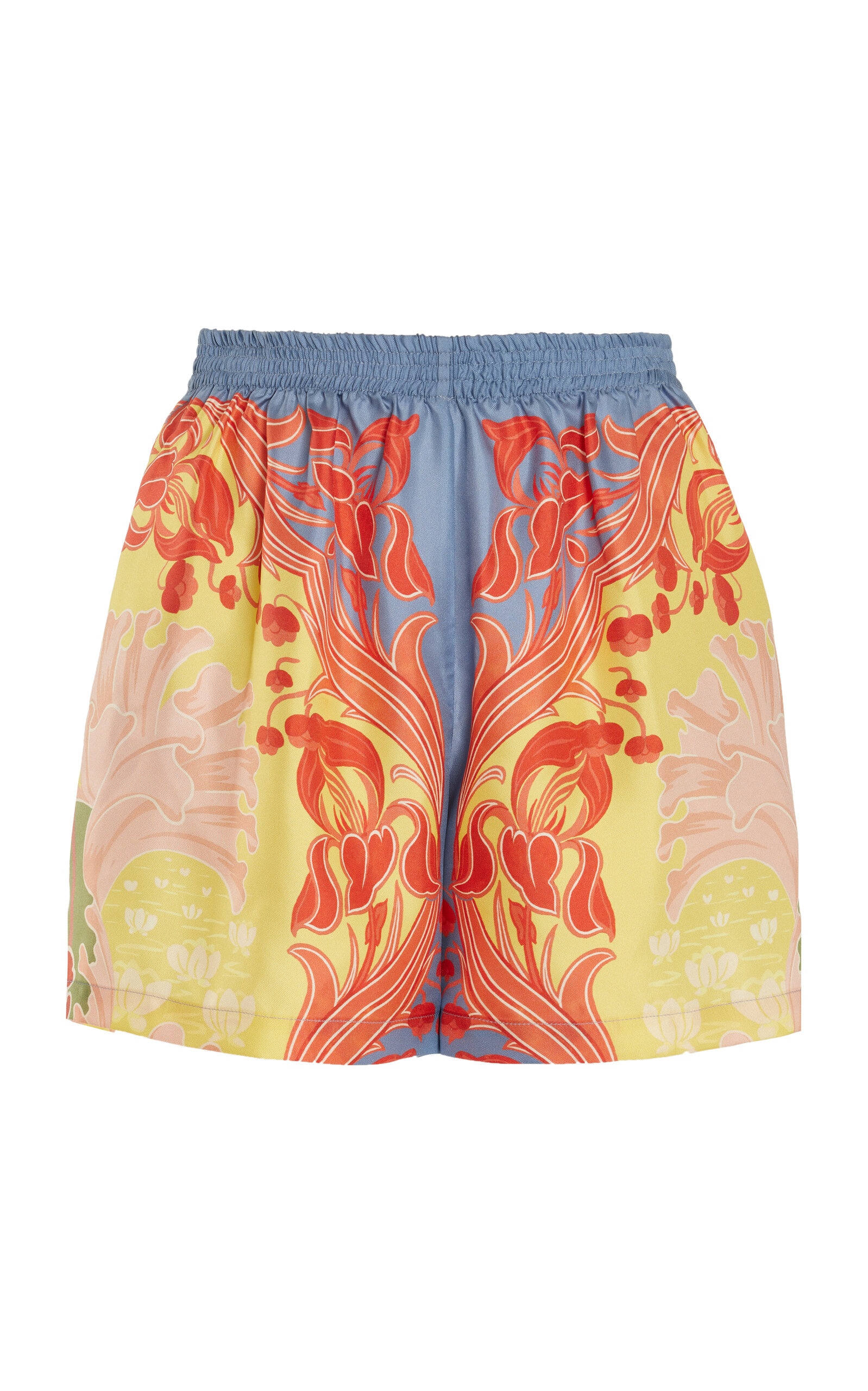 Exclusive Printed Silk Shorts multi - 1