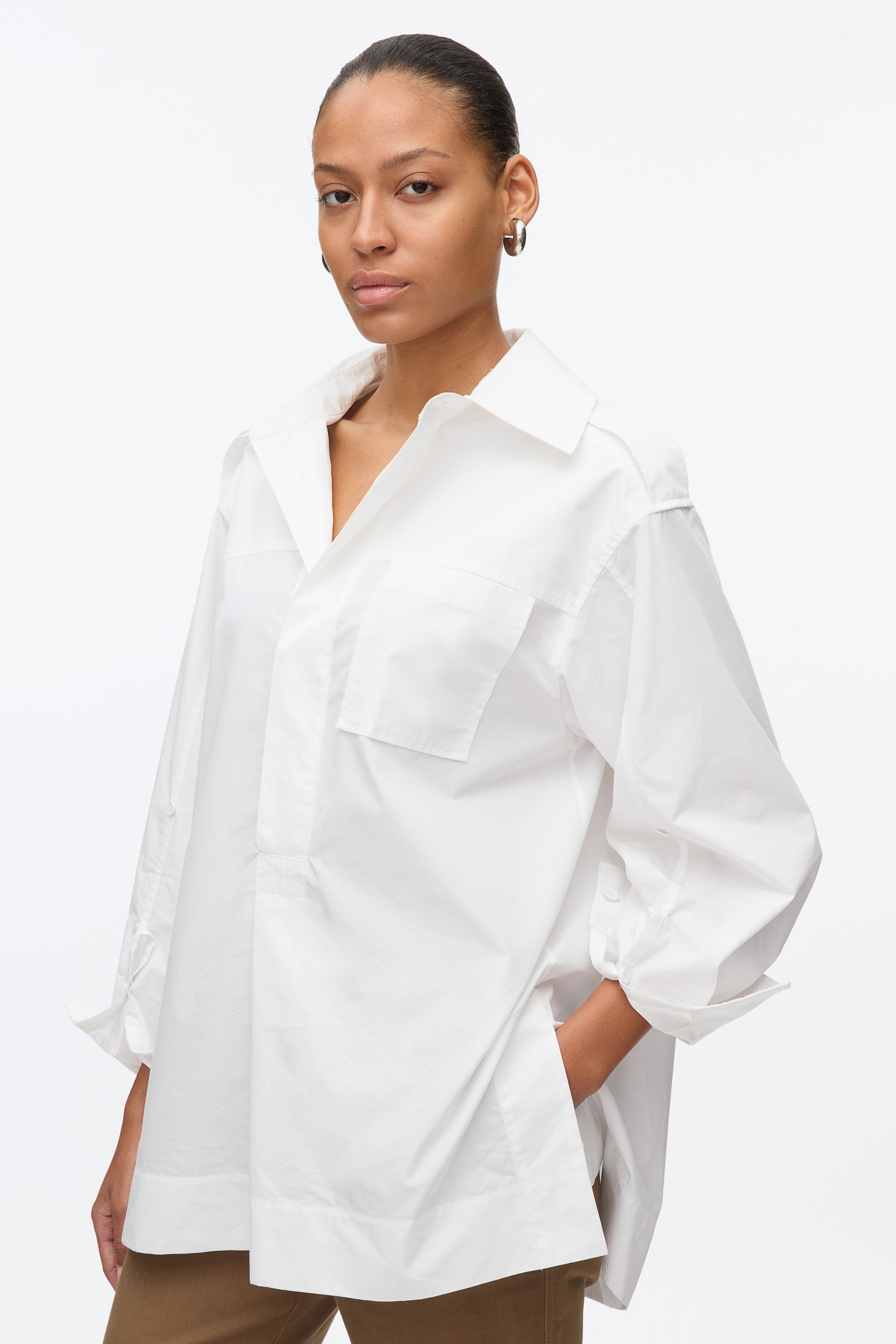 Oversize Popover Shirt - 5