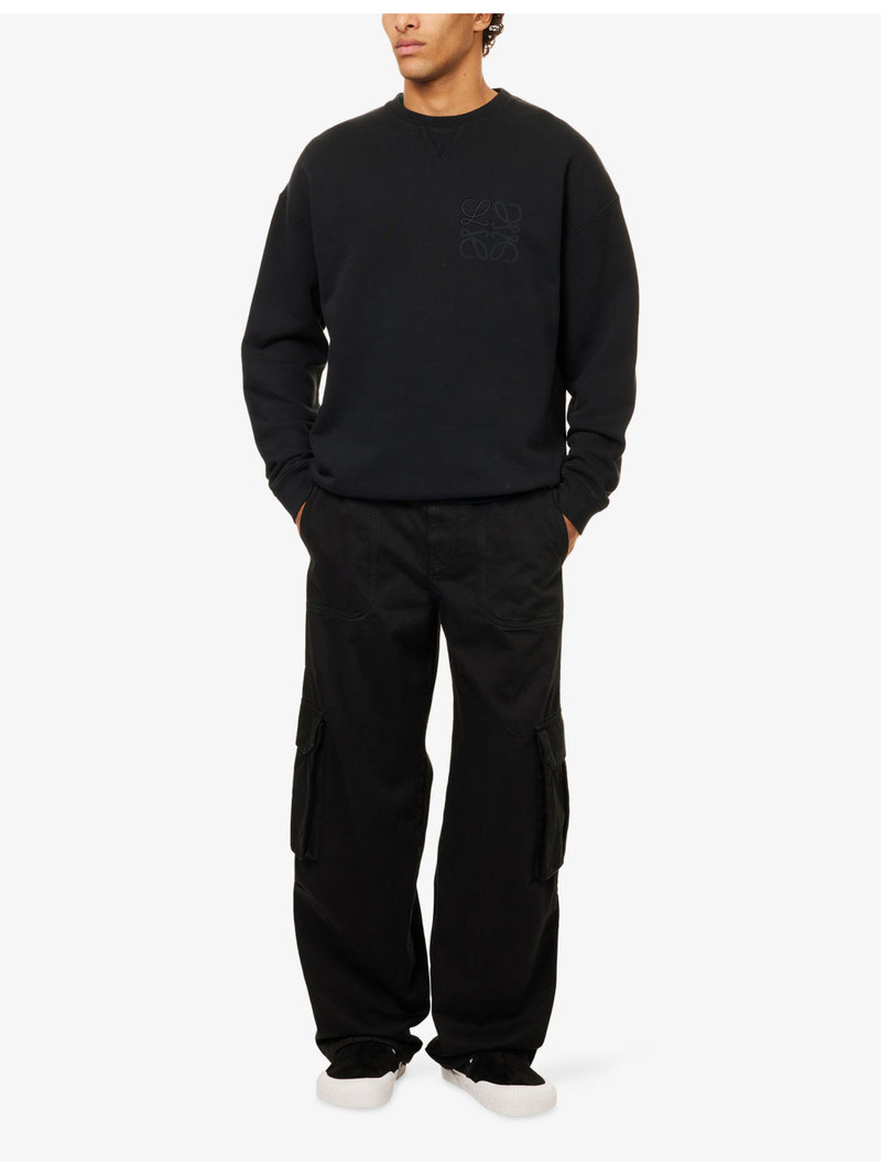 Loewe Wide-Leg Side-Pocket Cotton Cargo Trousers outlook