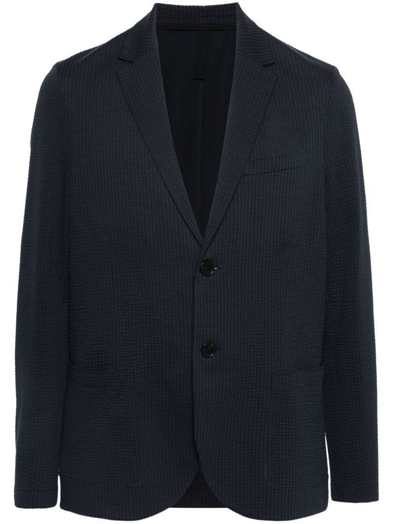 cotton-blend seersucker blazer 1