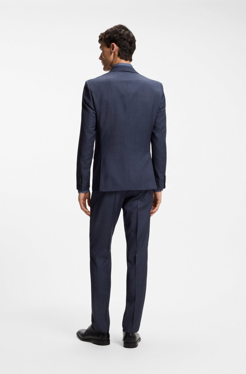 BOSS THREE-PIECE SLIM-FIT SUIT IN VIRGIN-WOOL SERGE outlook