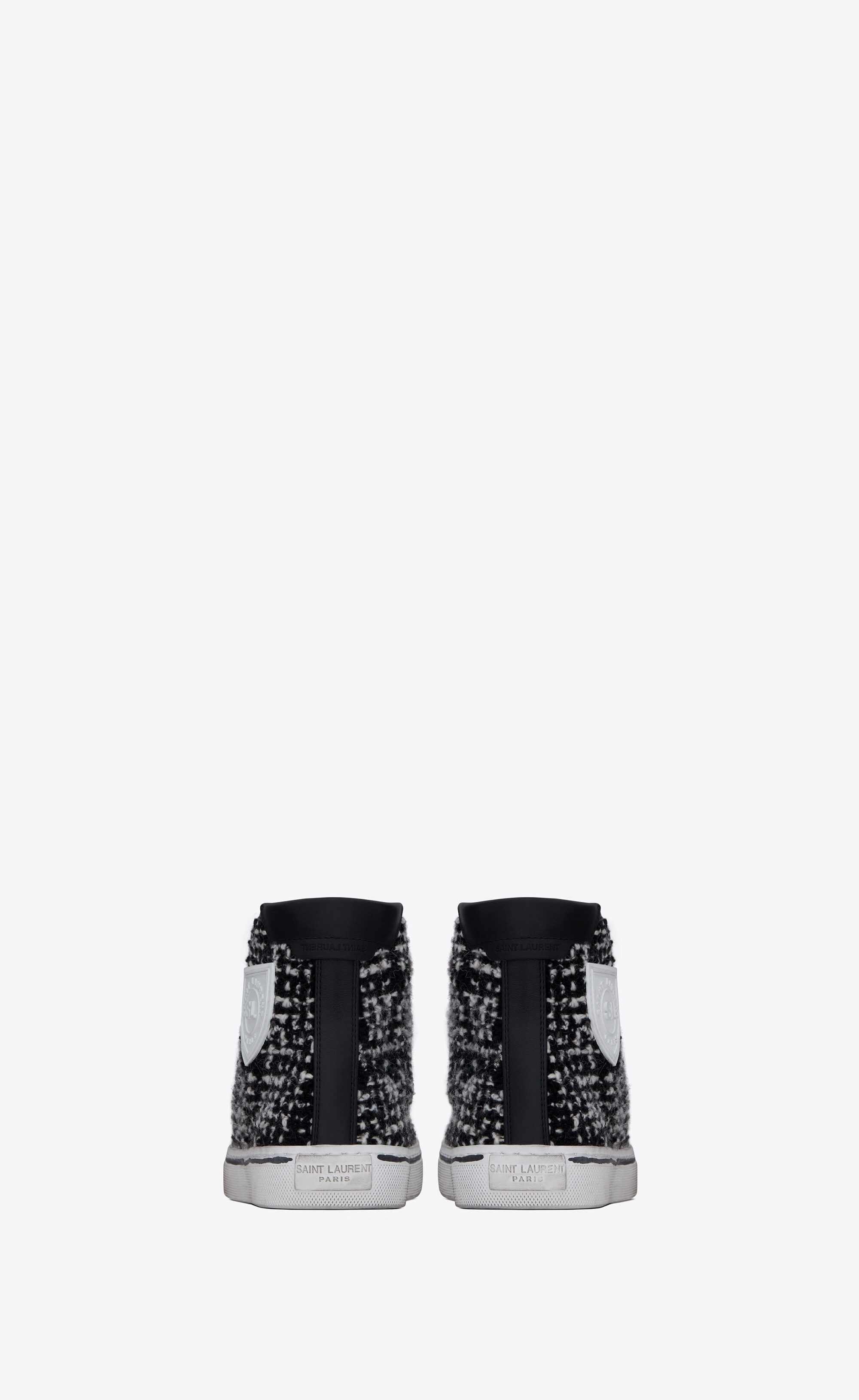 bedford sneakers in tweed and leather - 3