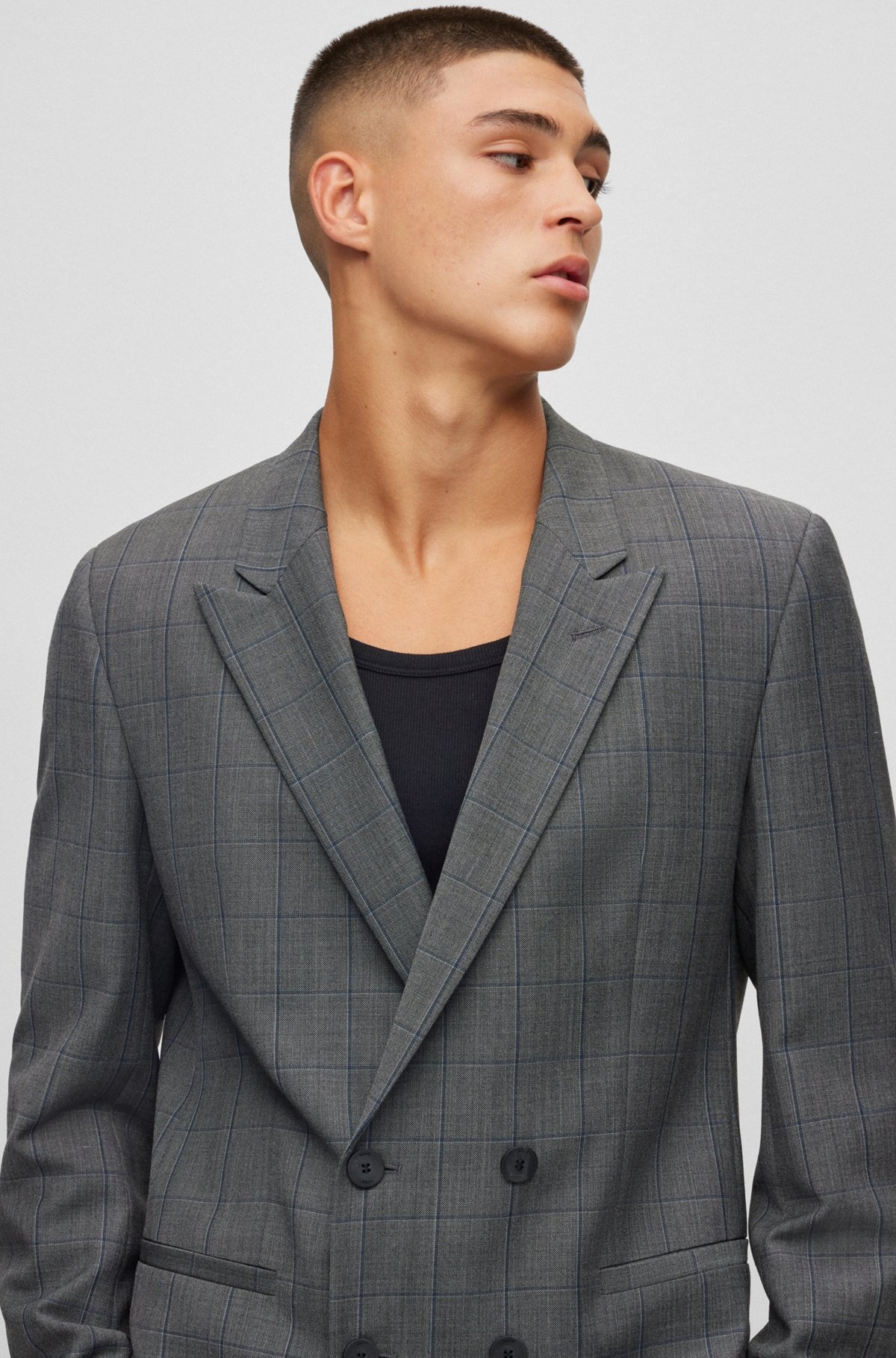 SLIM-FIT JACKET IN A PERFORMANCE-STRETCH WOOL BLEND - 5