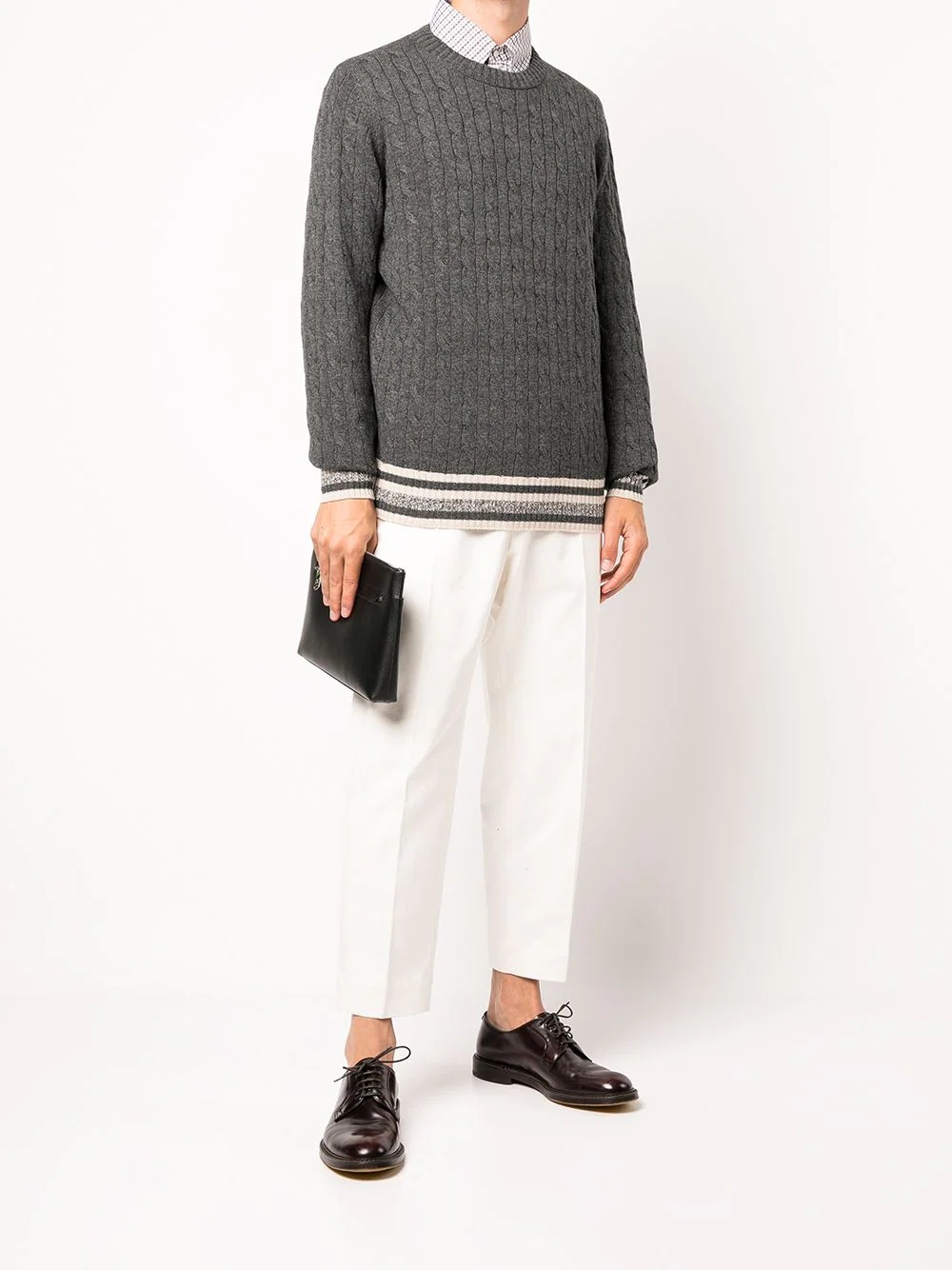 cable-knit cashmere jumper - 2