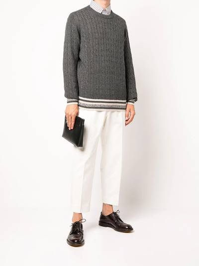 Brunello Cucinelli cable-knit cashmere jumper outlook