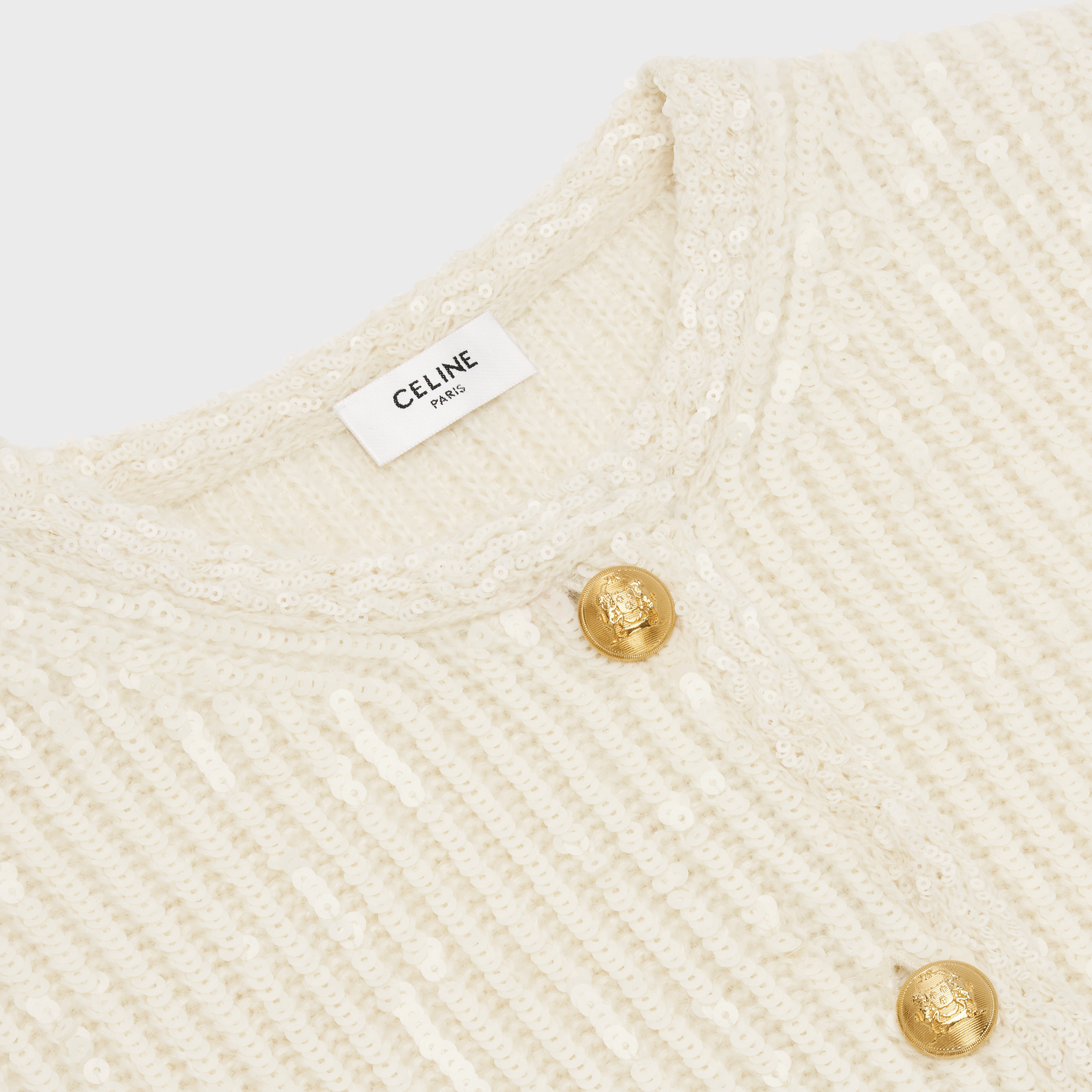Embroidered cardigan jacket in ribbed Mohair - 3