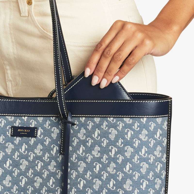 Nine2five E/W
Denim JC Monogram Tote Bag 3