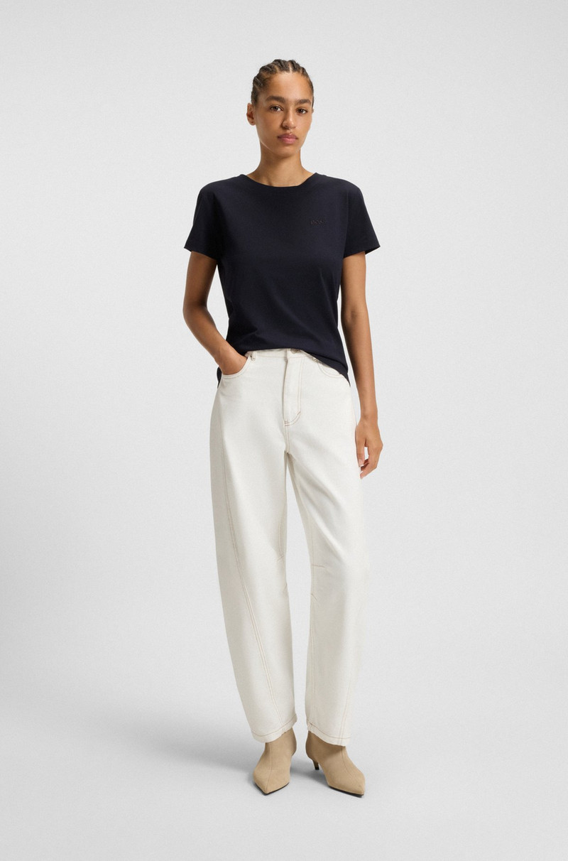 BOSS COTTON-JERSEY T-SHIRT WITH LOGO DETAIL outlook