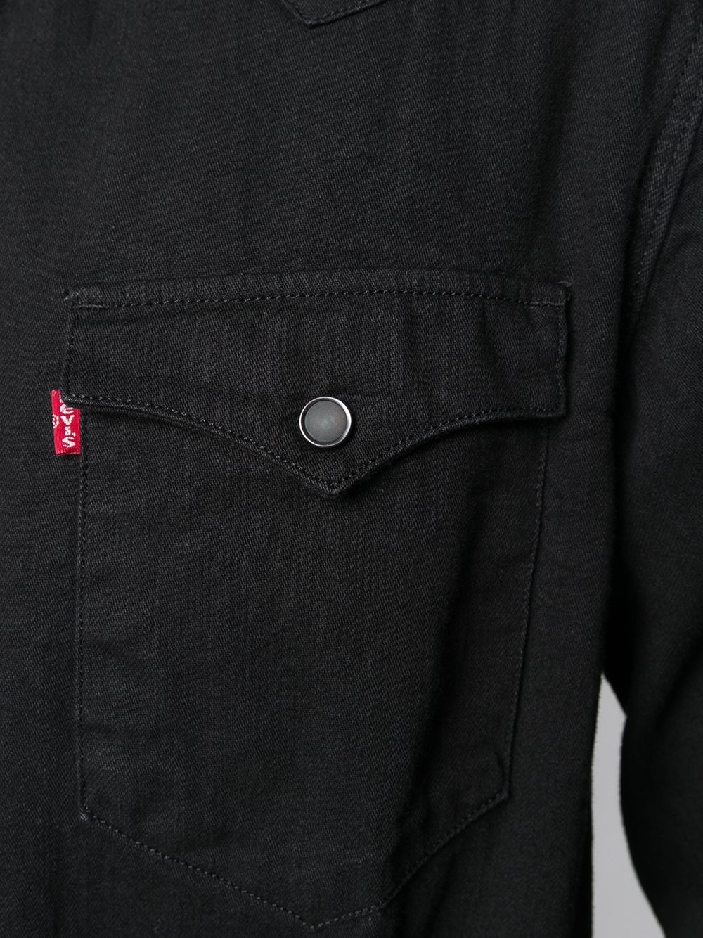 flap pocket denim shirt - 5