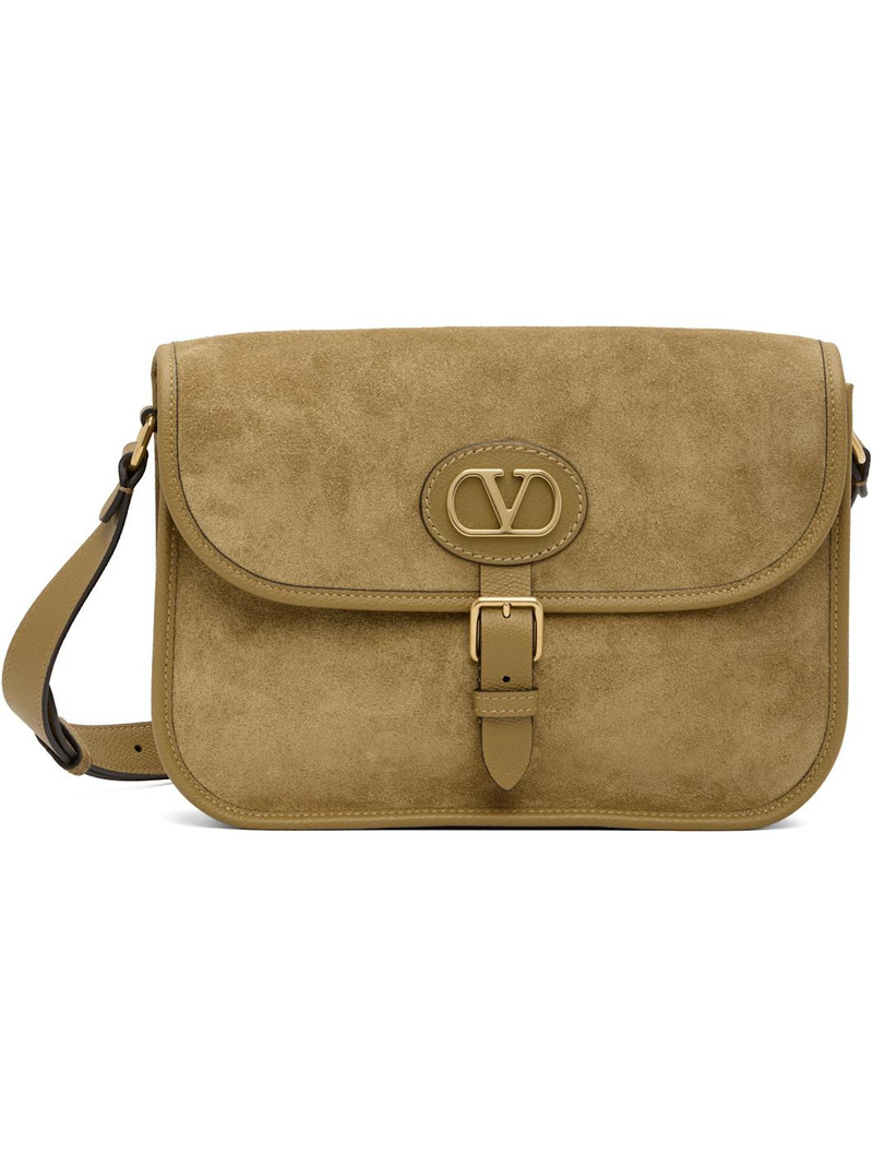 Beige Antibes Suede Bag 1