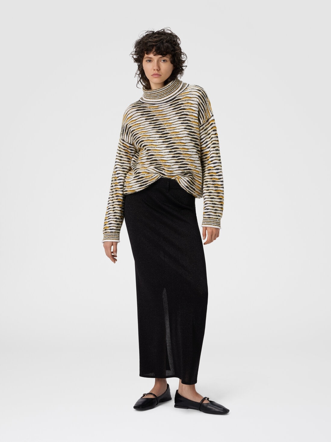 Long Skirt with Slit - 2