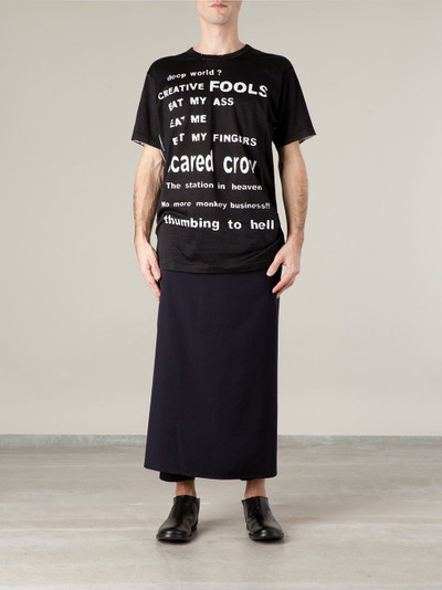 Yohji Yamamoto drop crotch apron trouser outlook