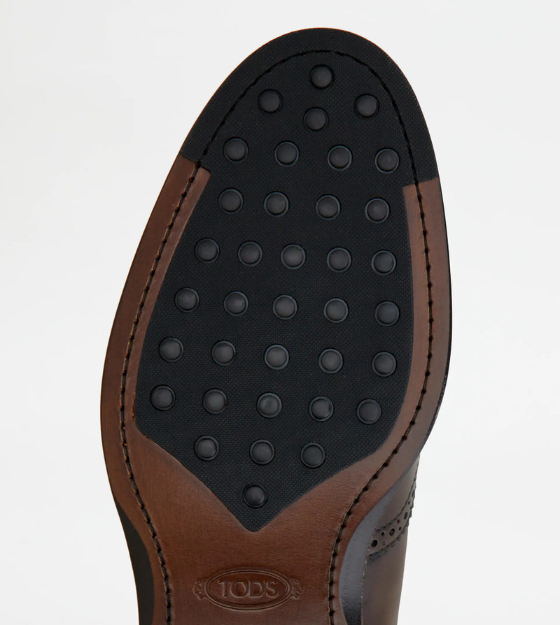 ANKLE BOOTS IN LEATHER - BROWN 4
