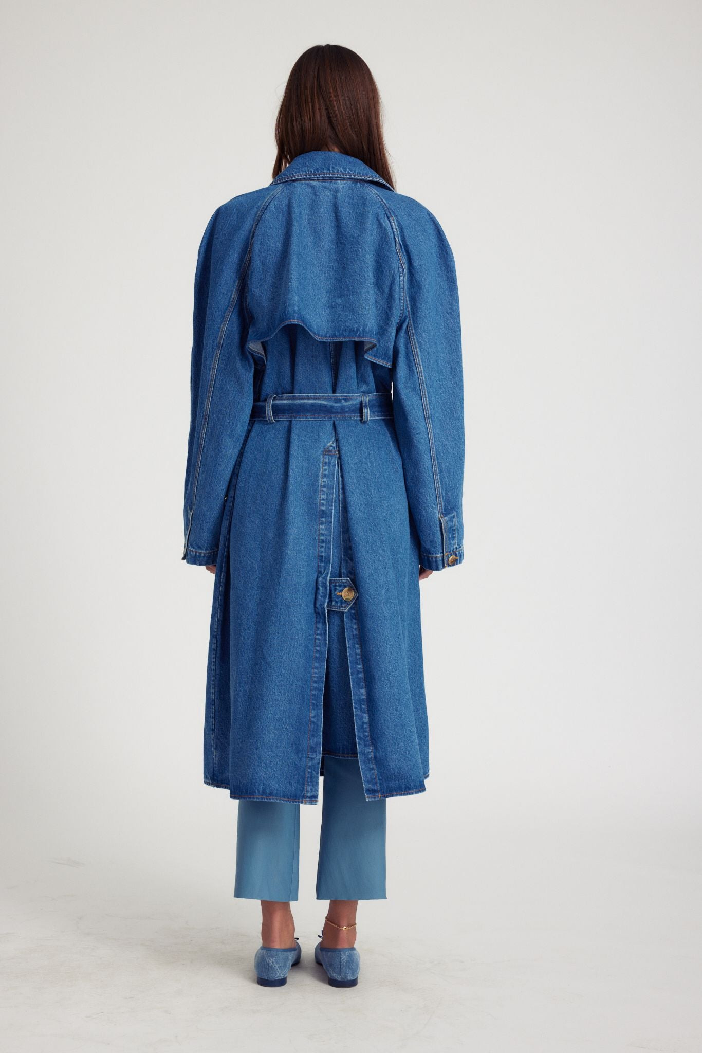 COCO DENIM TRENCH - 8