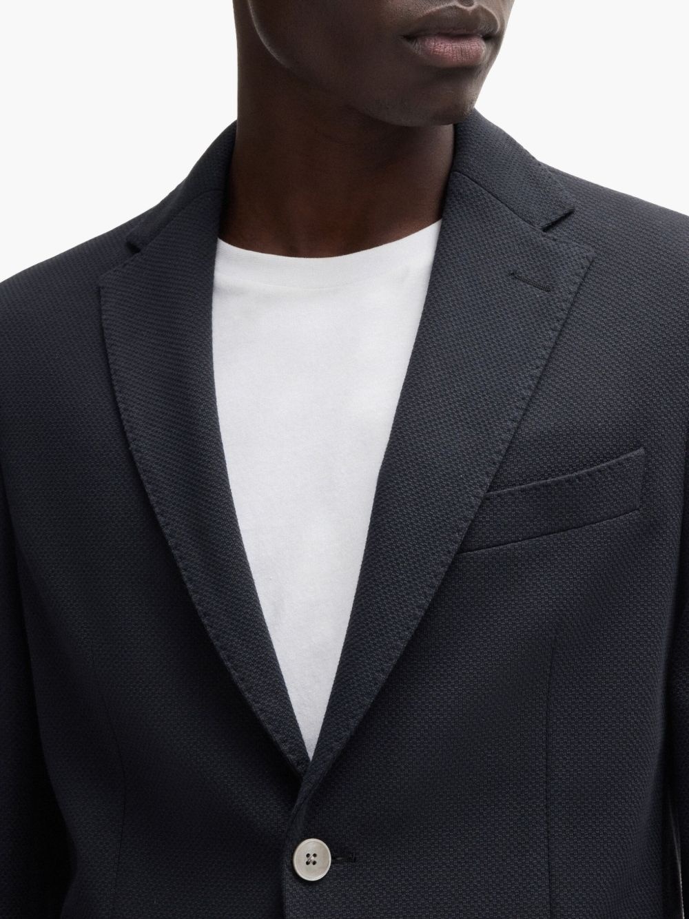 cotton-blend blazer - 5