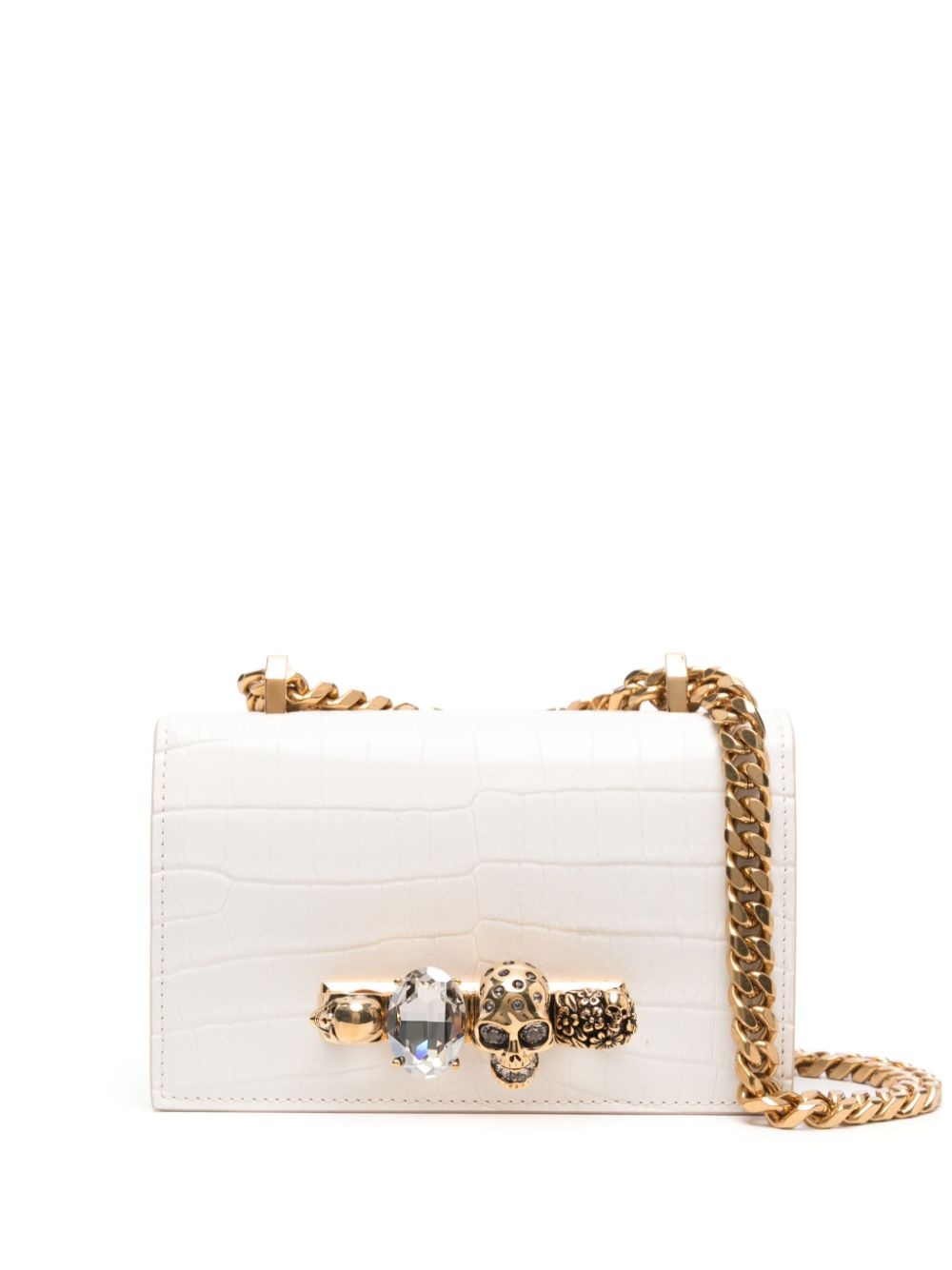 embossed knuckleduster shoulder bag - 1