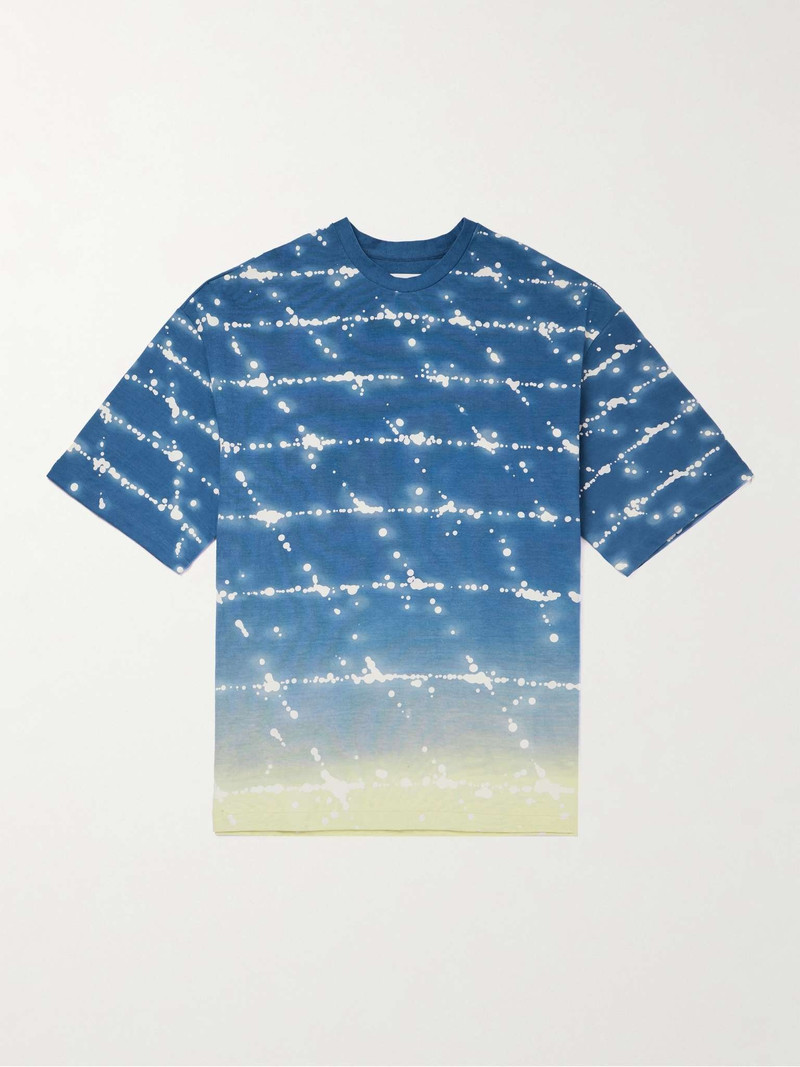 Oversized Ombré Printed Cotton-Jersey T-Shirt - 1