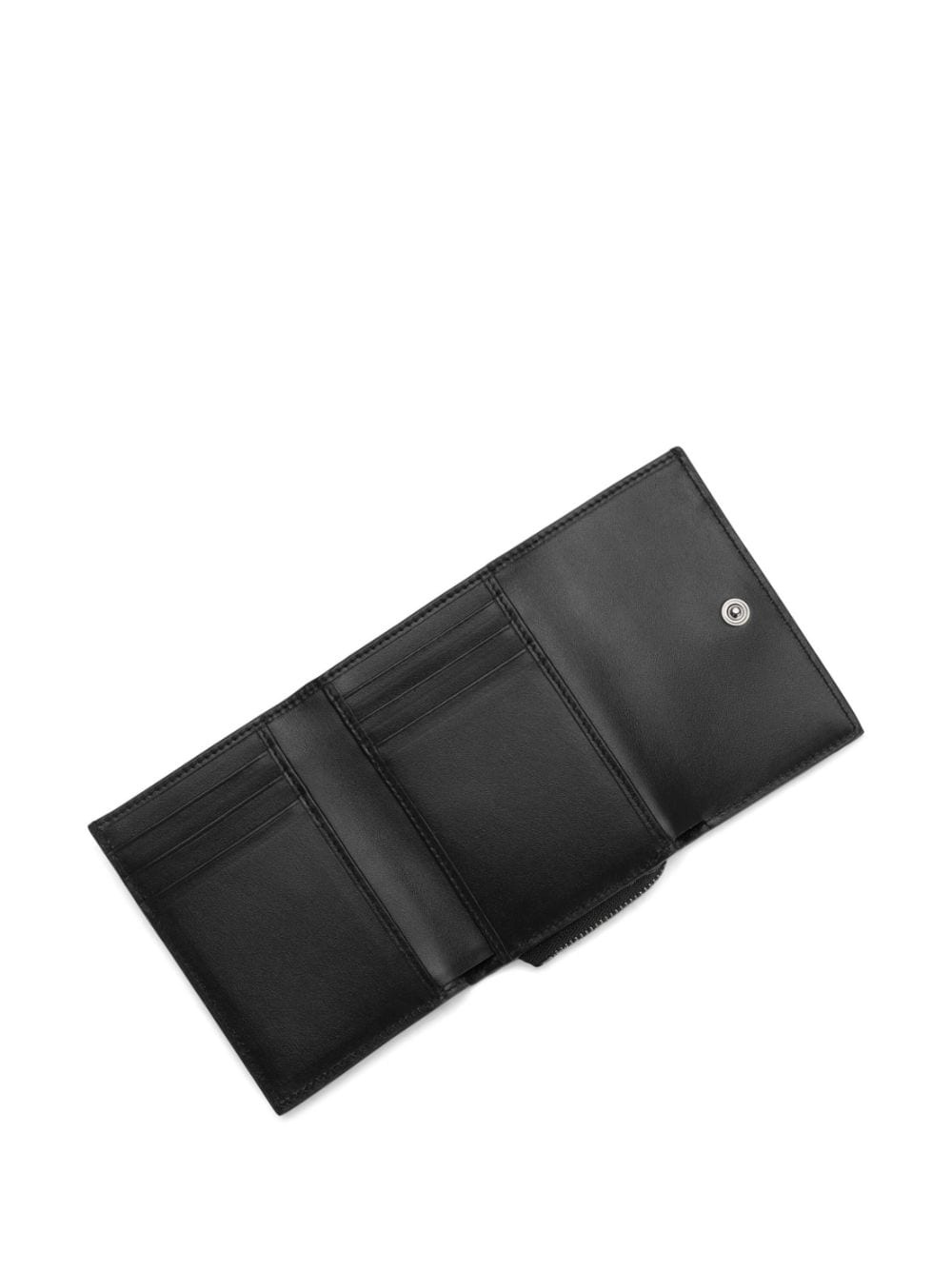 logo-print flap wallet - 4