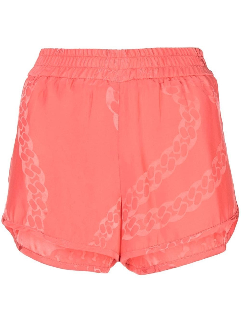 print silk shorts 1