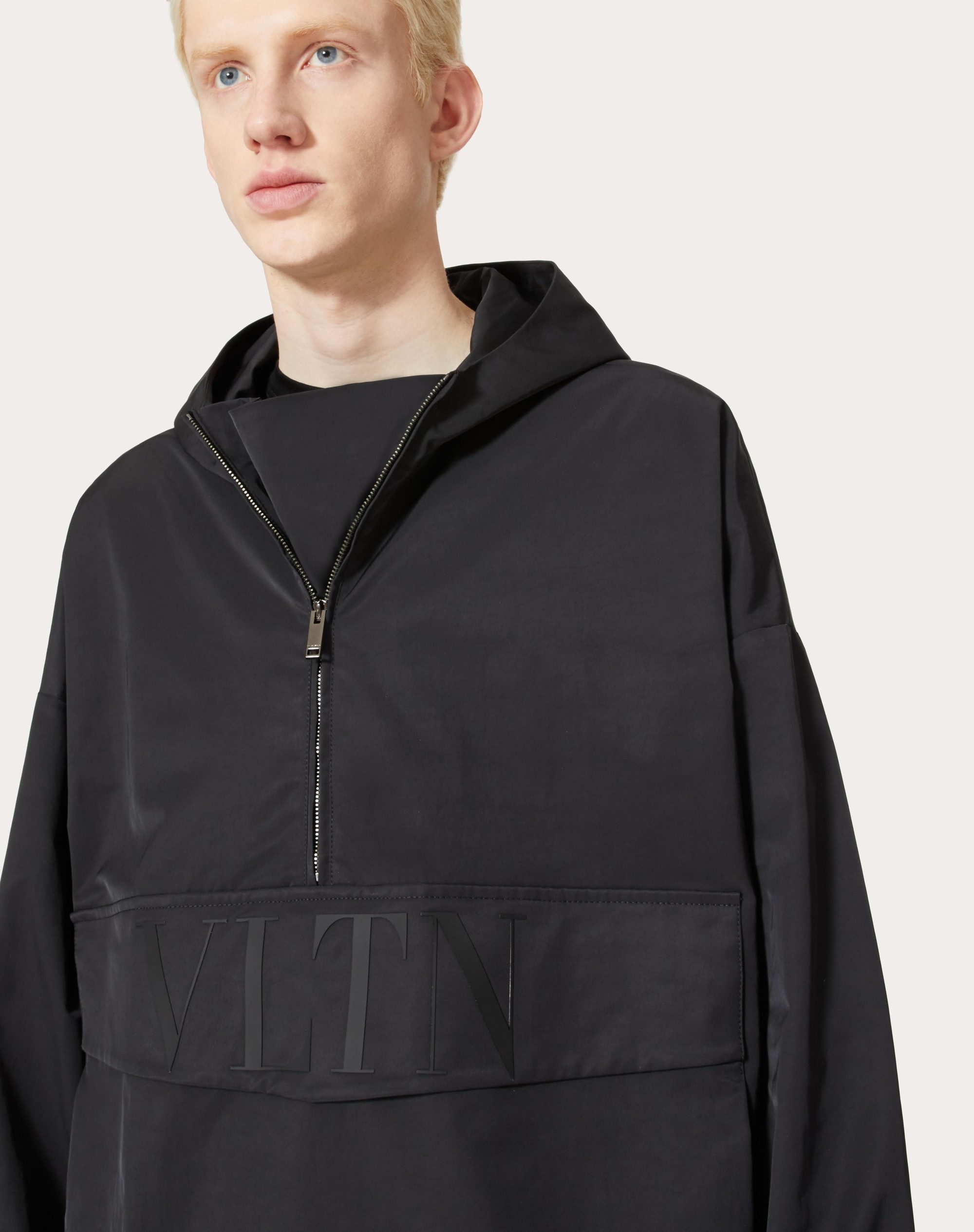 NYLON ANORAK WITH VLTN PRINT - 5