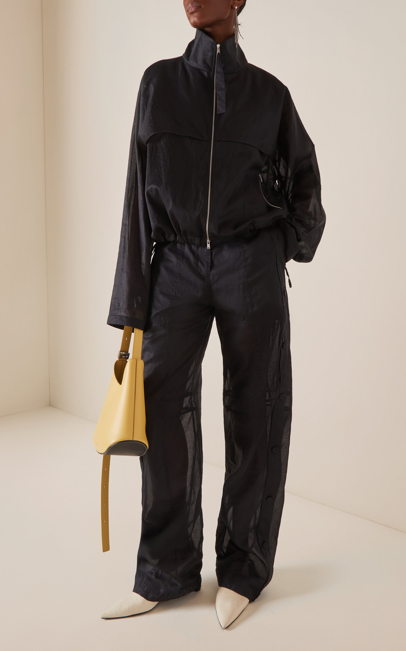 Cotton Blouson Jacket black - 3