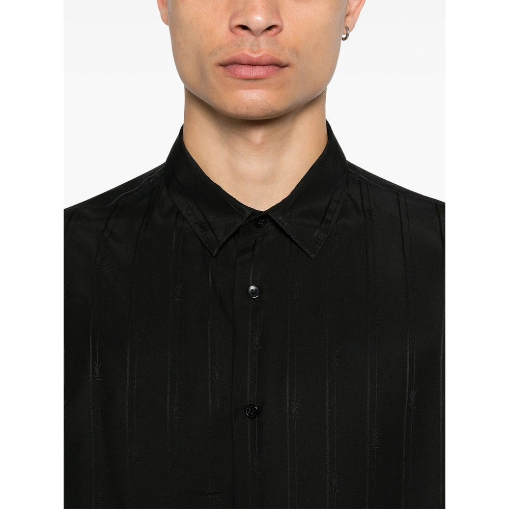 Saint Laurent Black Shirts Men - 5