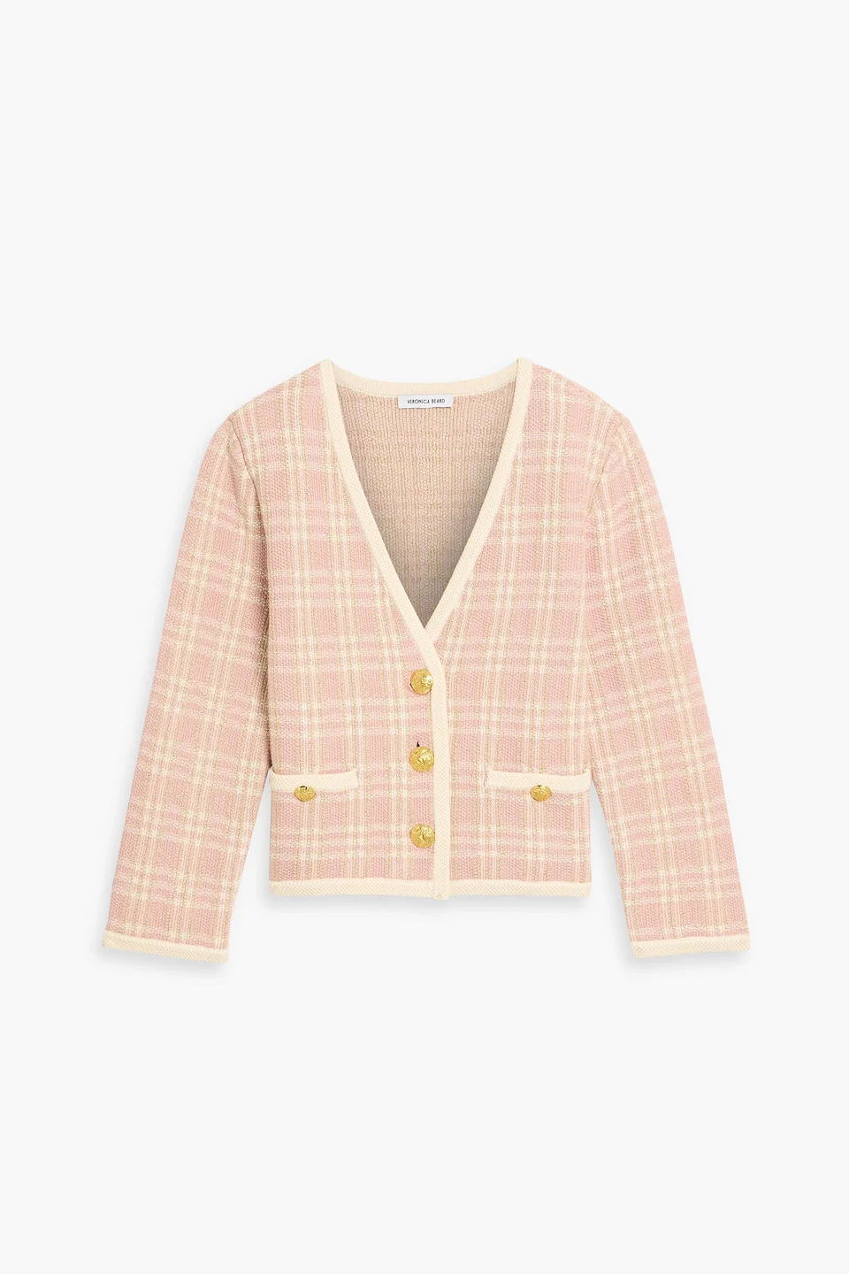 Claudine metallic jacquard-knit cotton-blend jacket - 1