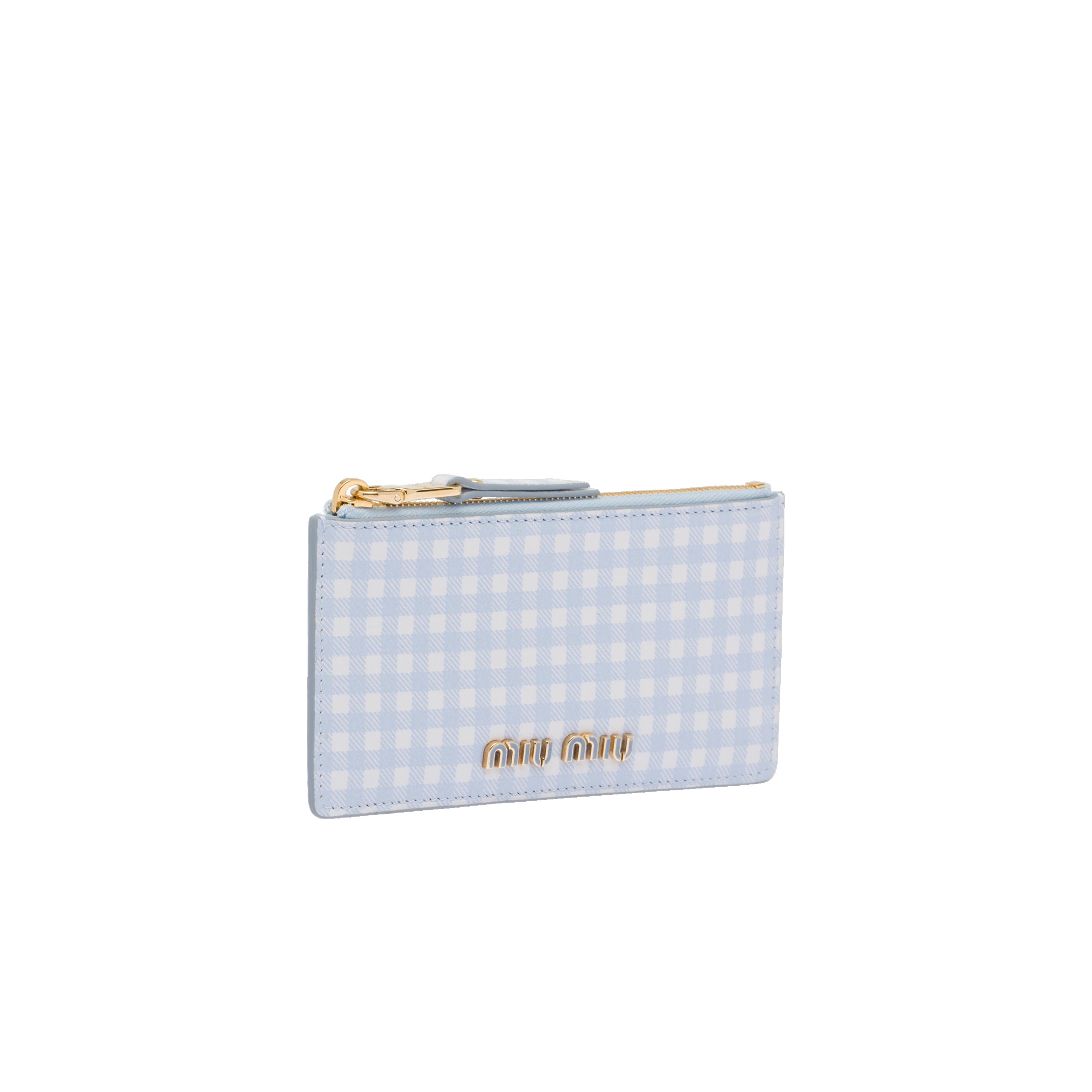 Printed Madras leather envelope wallet - 3