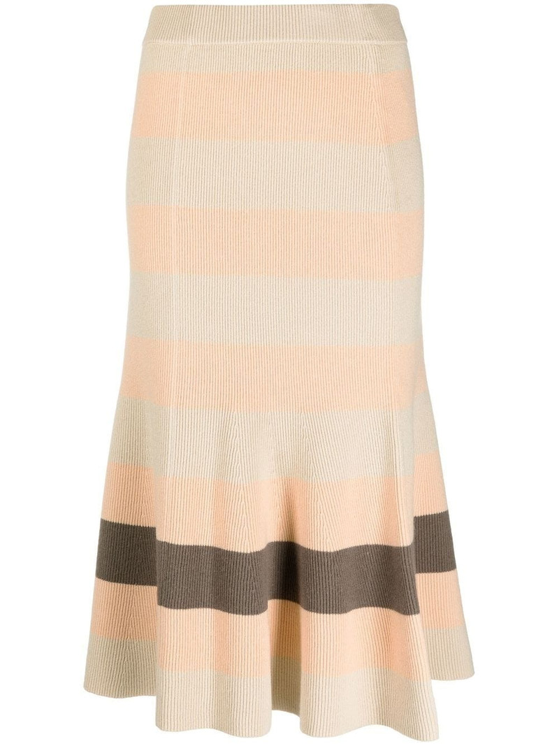 Stripe Animation knitted skirt 1