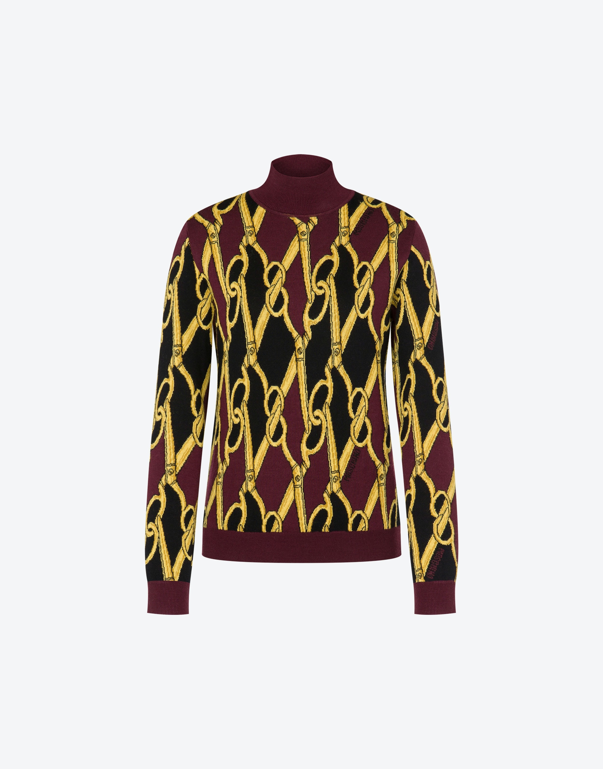SEWING SCISSORS TURTLE-NECK SWEATER - 1