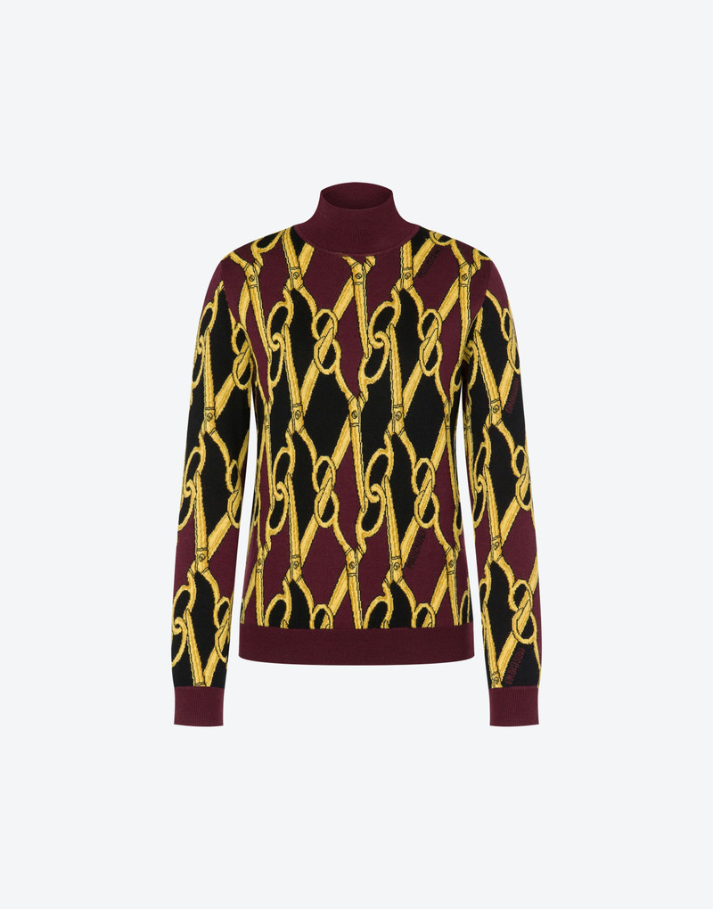 SEWING SCISSORS TURTLE-NECK SWEATER 1