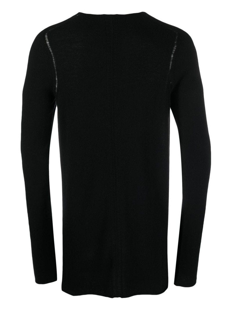 Isaac Sellam distressed-detail cashmere jumper outlook