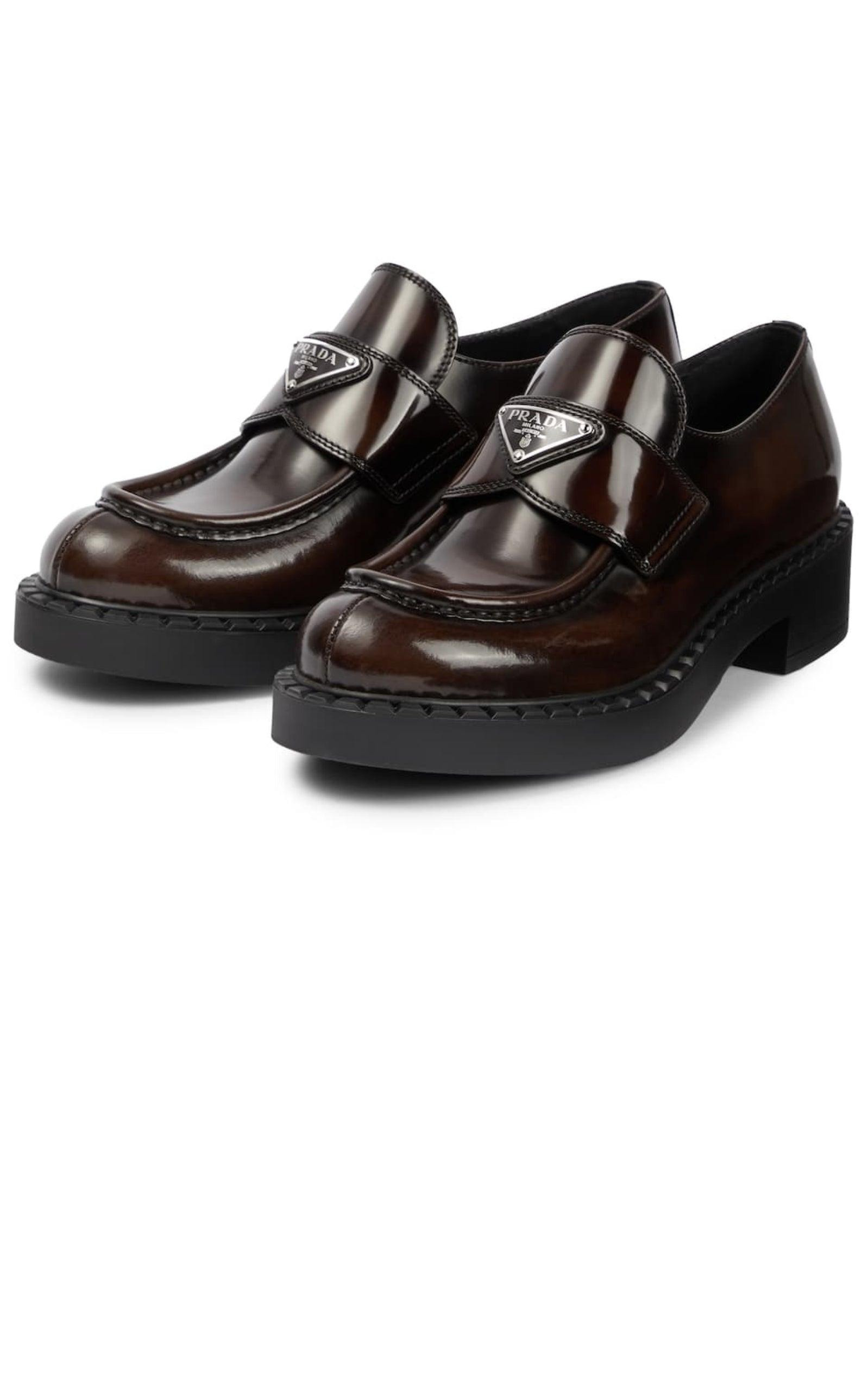 Logo Leather Loafers - 5