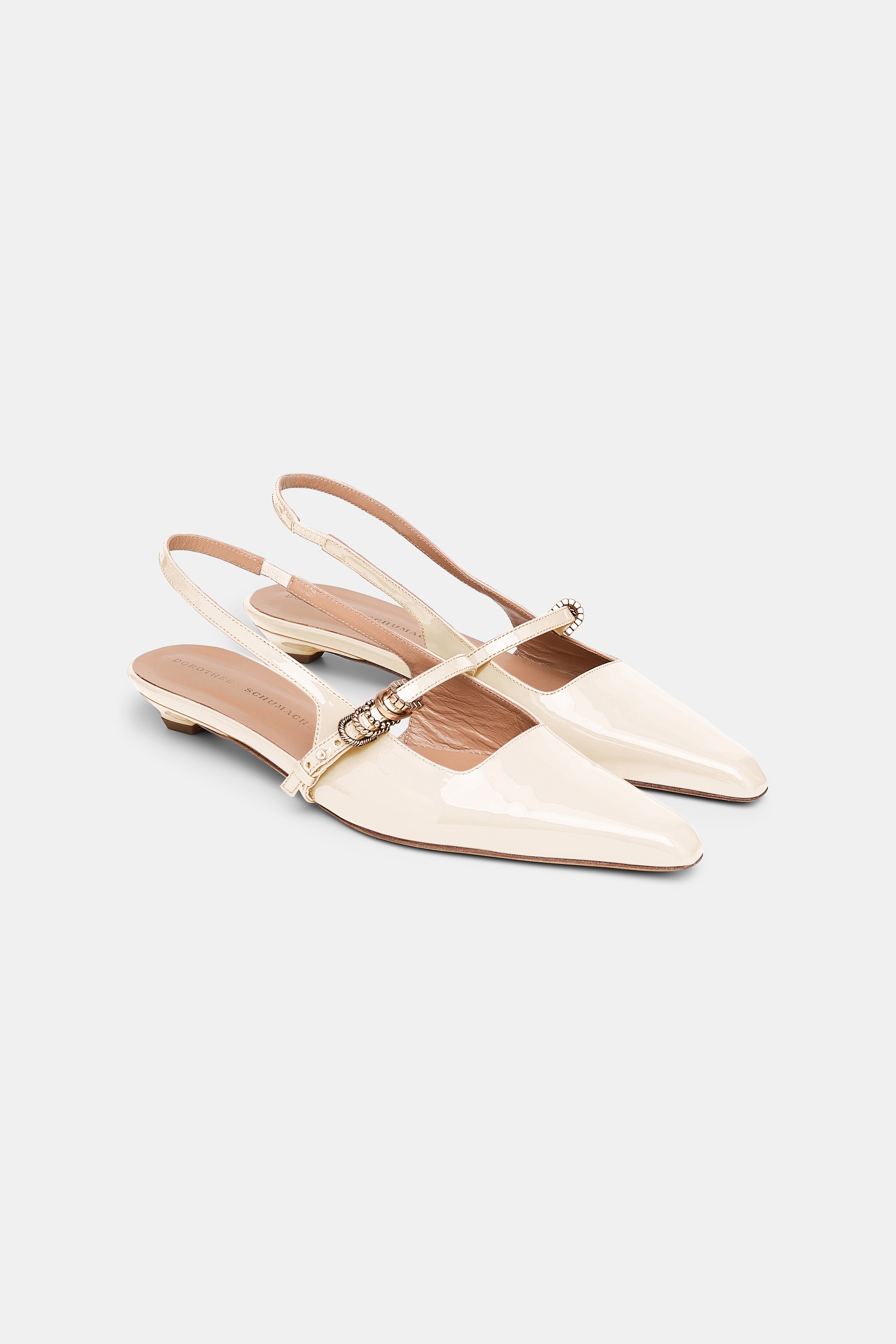 GLOSSY SHINE- Slingback Flat - 7