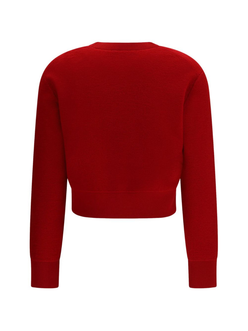 TORY BURCH logo crew-neck sweater outlook