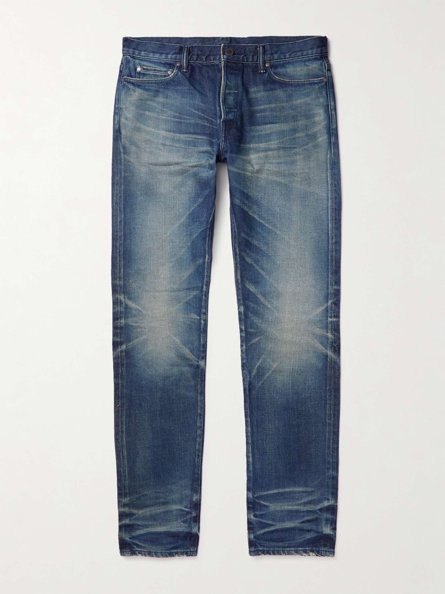 The Cast 2 Distressed Stretch-Denim Straight-Leg Jeans - 2