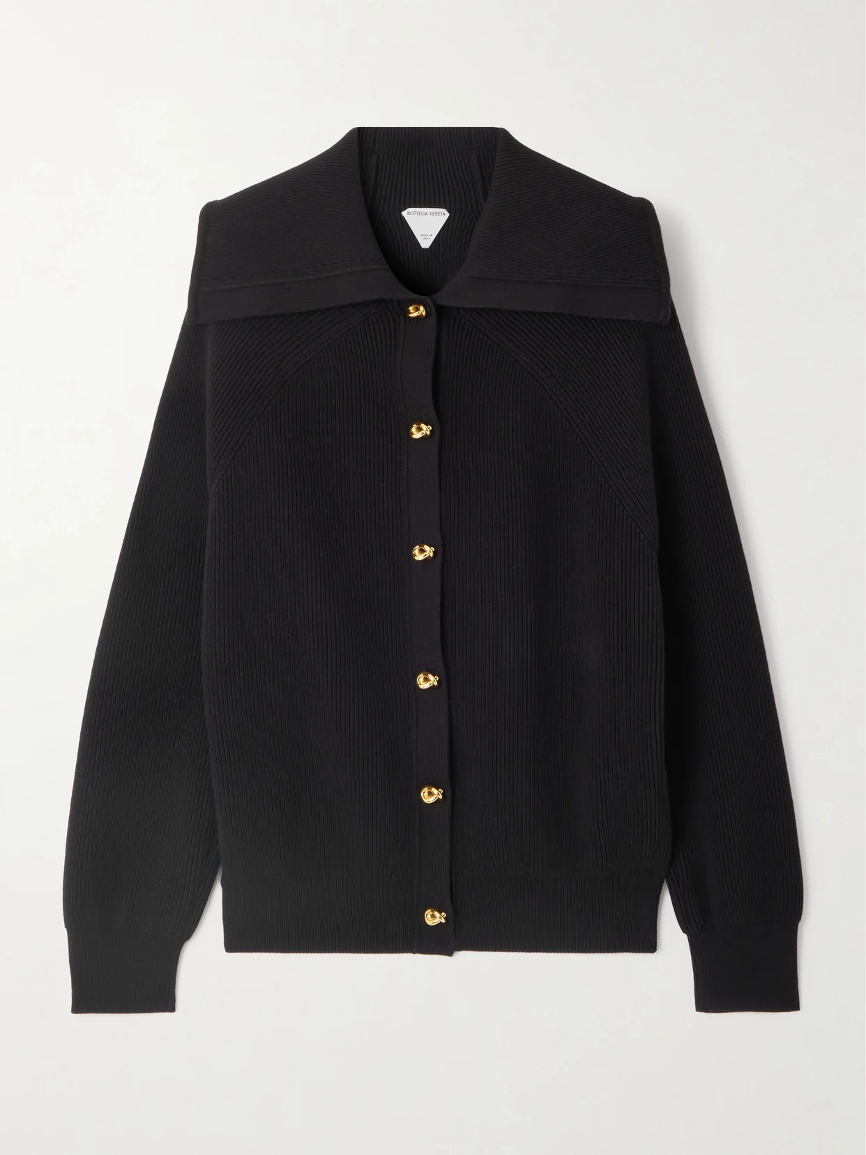 Ribbed Cotton Cardigan - 1