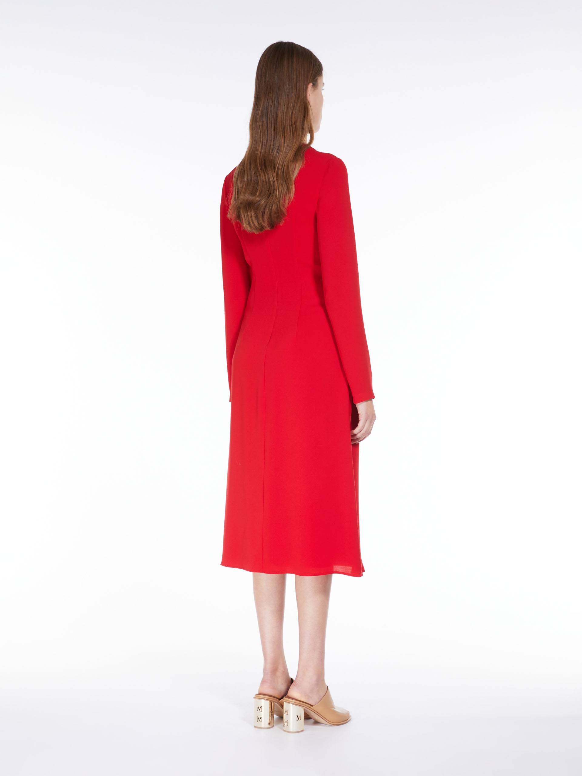 MAMMOLA Long draped cady dress - 4