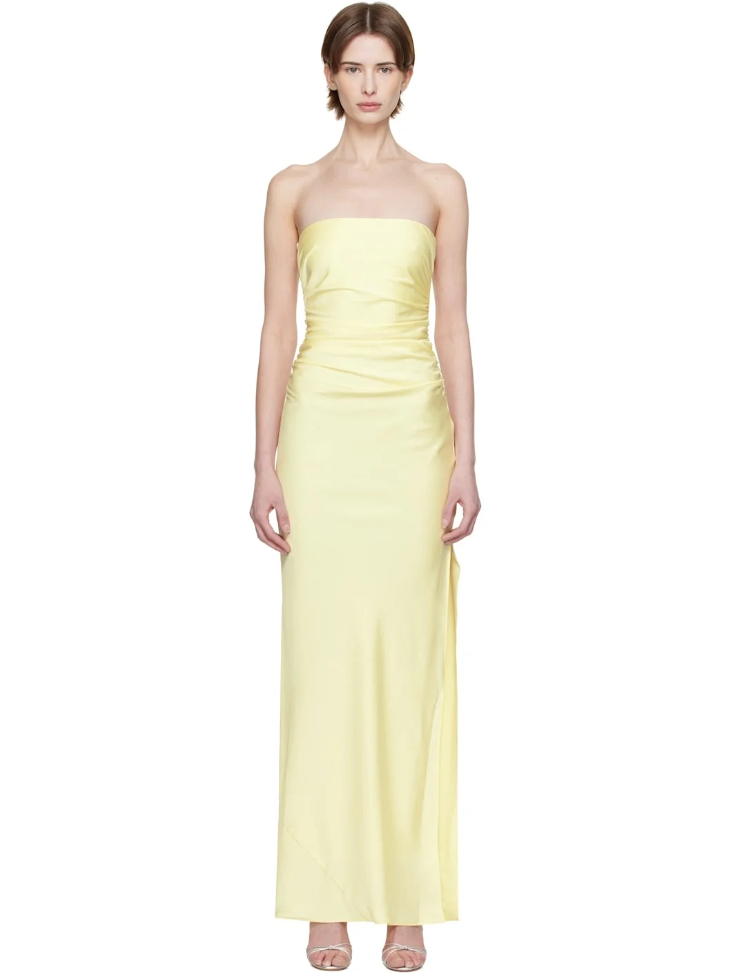 Yellow Eternity Strapless Maxi Dress - 1