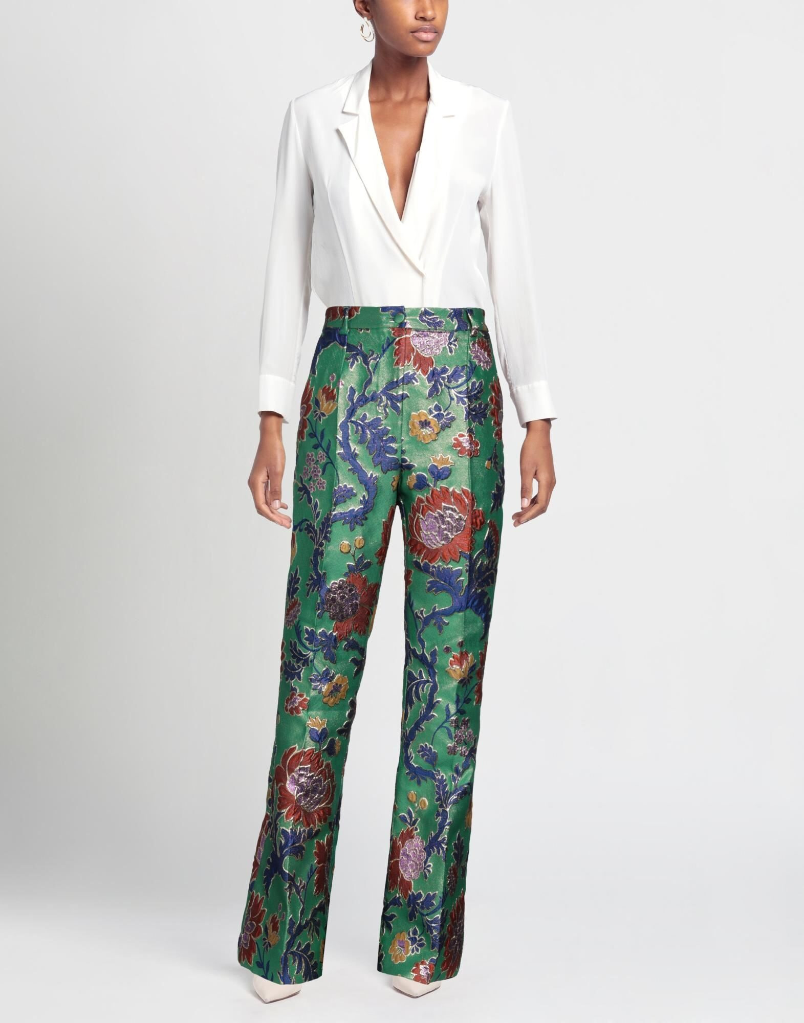 Green Women's Casual Pants - 2