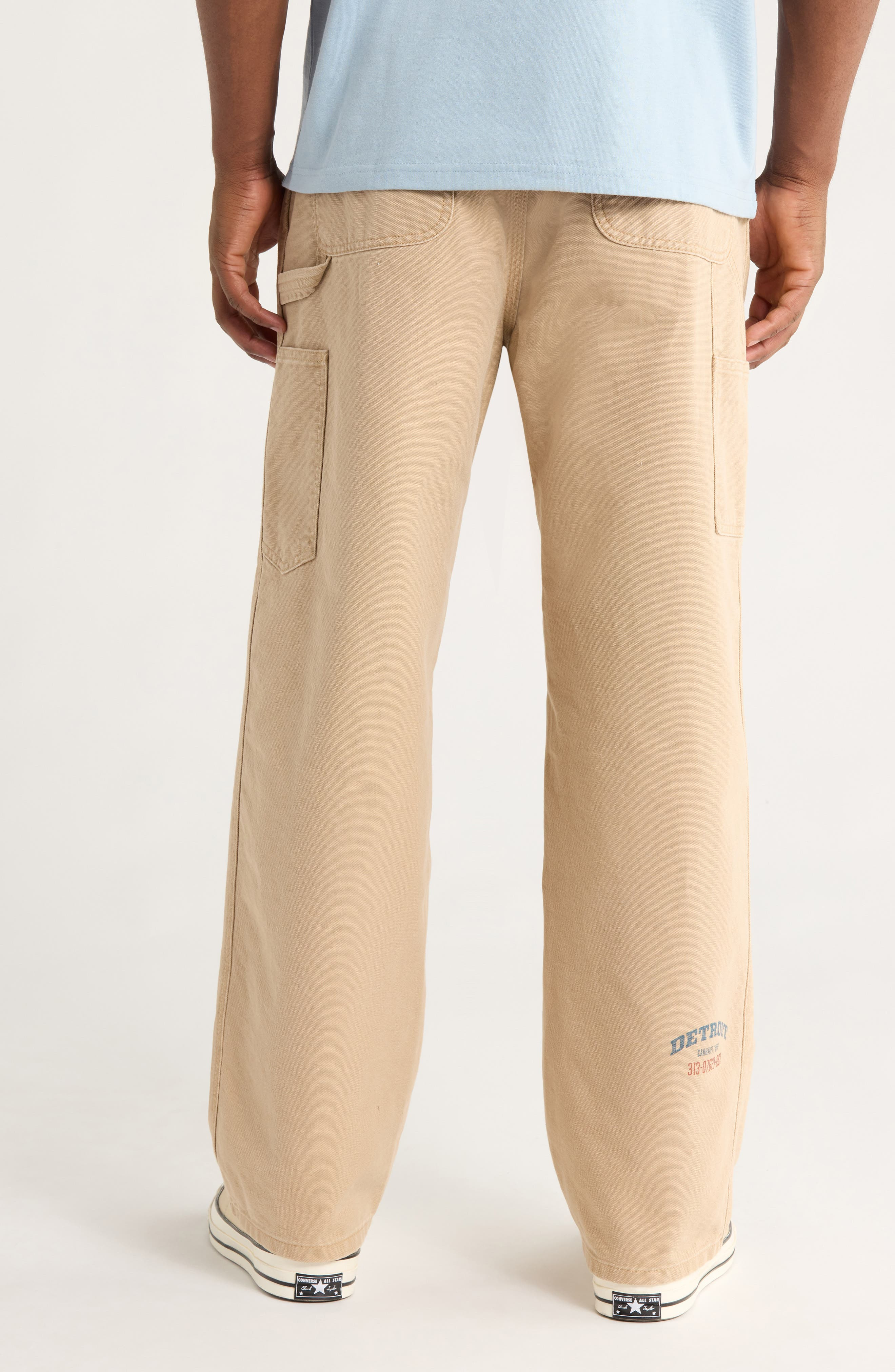 Carhartt Work In Progress OG Single Knit Loose Organic Cotton Canvas Pants in Dusty H Brown at Nords - 2