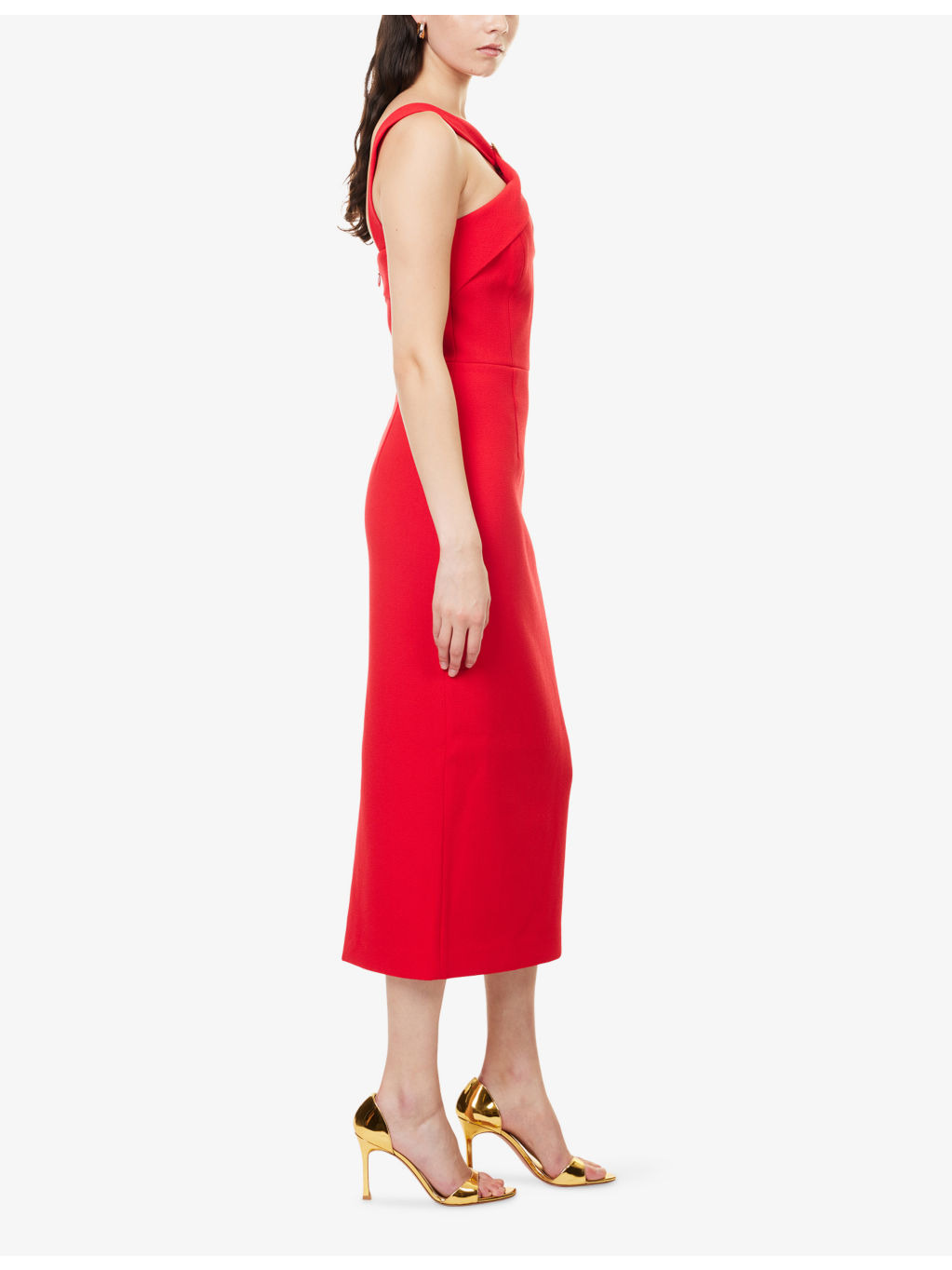 Cameron Embellished Stretch-Woven Midi Dress - 3