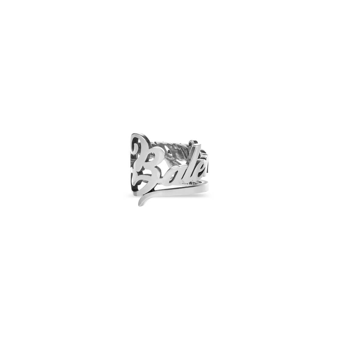 Typo Ring  in Antique Silver - 3