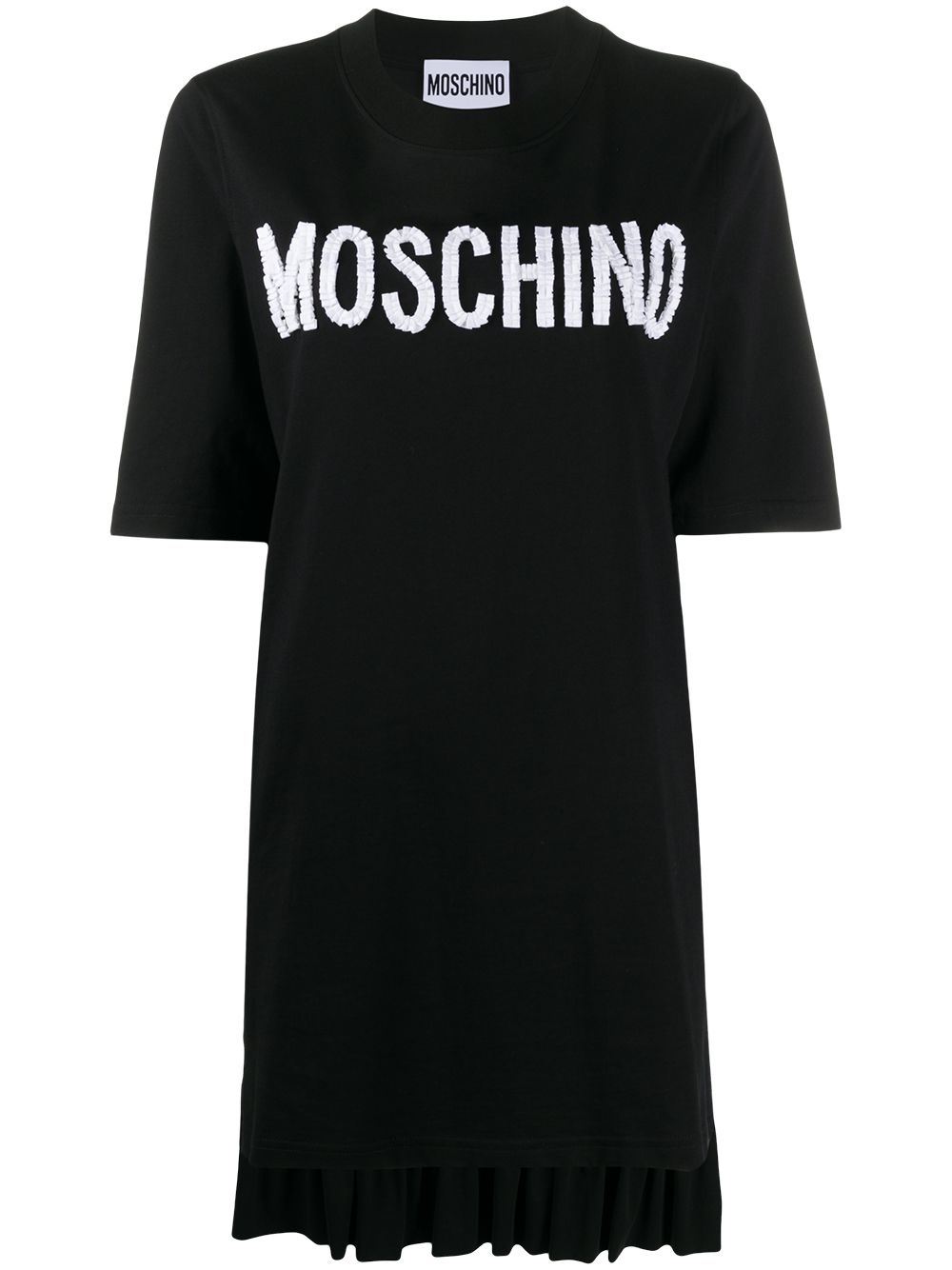 logo asymmetric T-shirt - 1