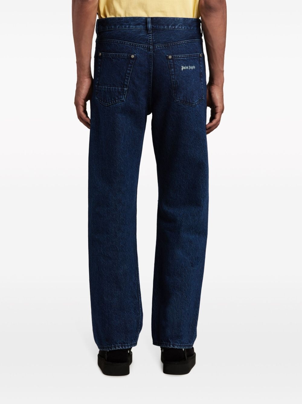 logo-print straight-leg jeans - 5