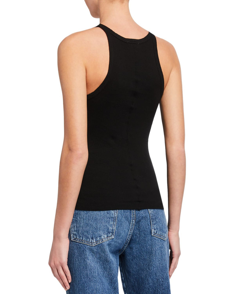 RE/DONE Ribbed Scoop-Neck Fitted Tank outlook