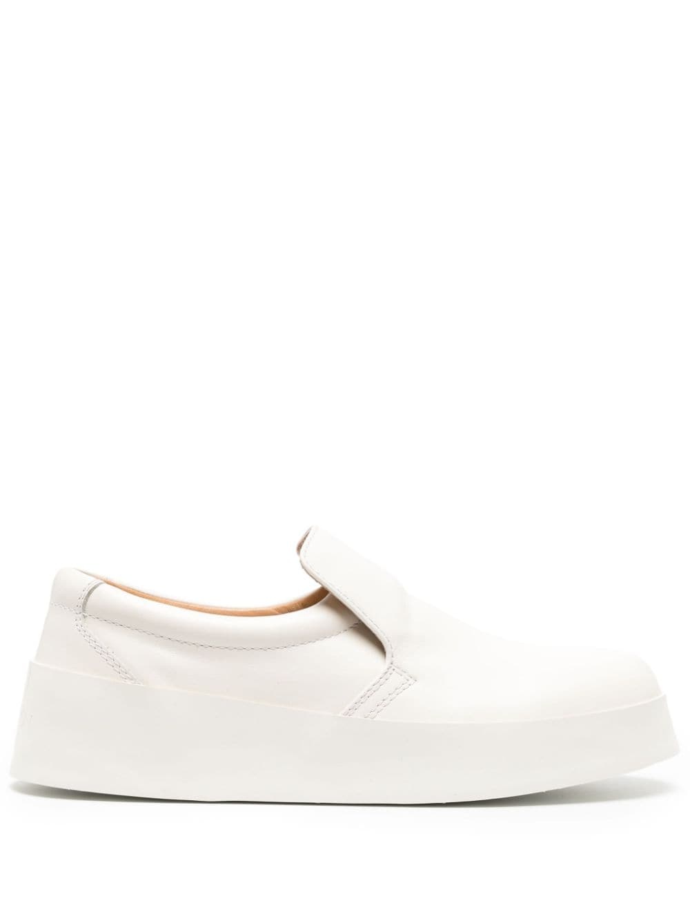slip-on leather sneakers - 1